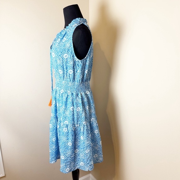 THML Nora Smocked Waist Print Dress M - Picture 9 of 15